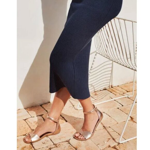 PEDRO GARCIA Jela Ankle Strap Sandal In Gold Sz EU39/US9 - Picture 1 of 13